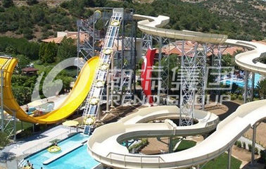 SGS Approval Huge Combined Theme Park Adult Water Slides In Water Parks
