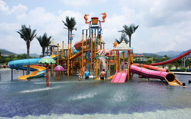 Özel Fiberglas Su Park Malzemeleri, Su Parkı için Gaint Aqua Pool Bahçesi
