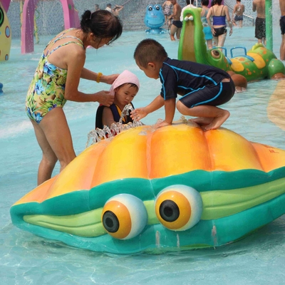 Kalite  Fiberglass Water Playground Equipment Spray Shell Aqua Play For Amusement Park fabrika