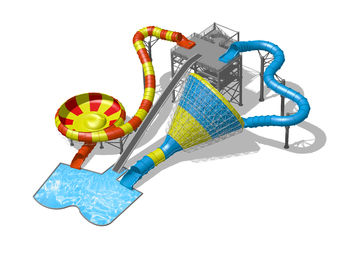 Professional Park Playground Equipment Stretched Length 50m SGS