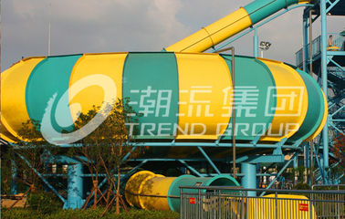 Hotels Fiberglass Water Slides , One Person Used Fiberglass Bowl Water Slide for Water Park