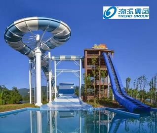 Giant Boomerang Fiberglass Water Slides Ashland / DSM Resin , 18.75m Platform Height