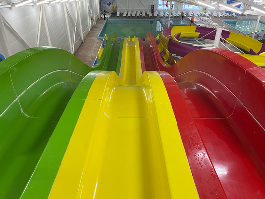 High Speed Water Slides of Fiberglass Material for Holiday Resort Giant Outdoor Water park