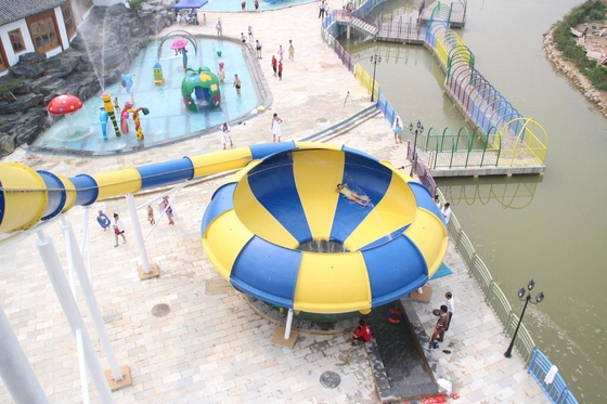 Guangzhou Vison Fiberglass Su Kaydırmaları Uzay Kupası HT-11 ile Ekstrem Eğlence