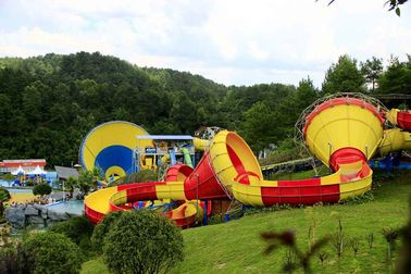 Komik Açık Park Su Kaydı Fiberglas Tantrum Vadisi Saatte 480 Biniciler İçin