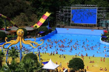 11m / 8m Height High Speed Slide, 5 Riders Fiberglass Water Slides Water Park Equipment