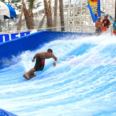 Durable Surfing Flow Rider Extreme Sport Fun Ride 21.7m*13.4m For Water Park