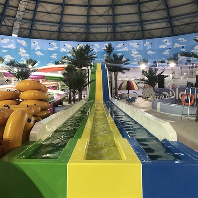 Kişisel olarak tasarlanmış Kazakistan Astana Kapalı cam lif havuzu su kaydırma parkı projesi