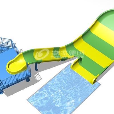 Raft SGS başına iki binici ile küçük Boomerang Fiberglas su kaydırağı