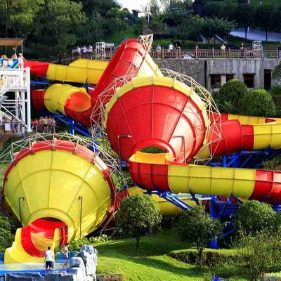 Ashland / DSM Reçine Fiberglas Su Kaydırağı Tantrum Vadisi Su Parkı Rides 16m