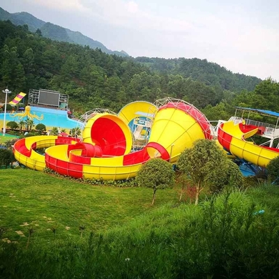 Aqua Park / Endüstriyel Su Kaydırağı İçin Güvenlik Fiberglas Backward Tantrum Vadisi