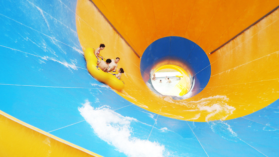 Large Fiberglass Water Slides for Aqua Funny , Large Tornado Water Slide for Water Park