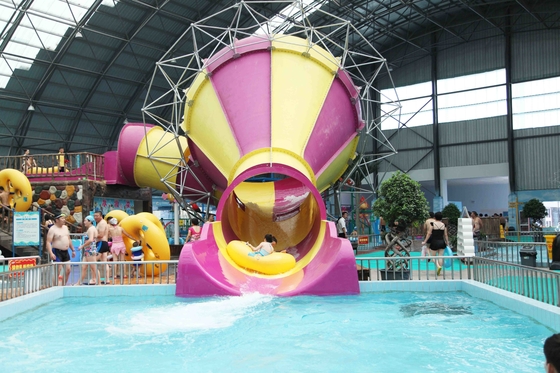 Fiberglass Commercial Family Water Slide For Home  , 16m Height