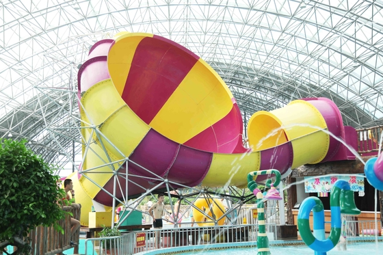 Fiberglass Commercial Family Water Slide For Home  , 16m Height