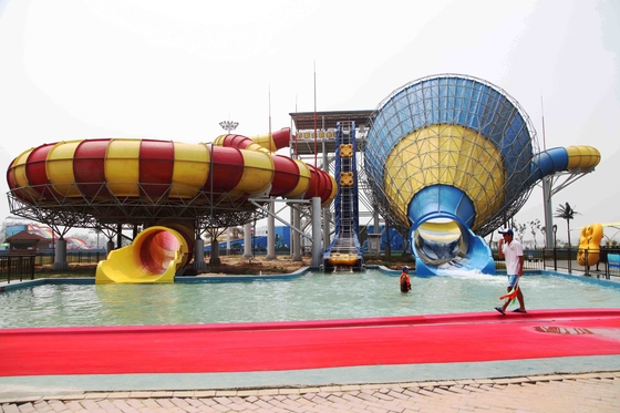 Best combination fiberglass water slides for aquatic park , Speed Water Slide for Water Park