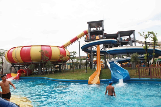 Water Park Fiberglass Swimming Pool Water Slides for Amusement Park