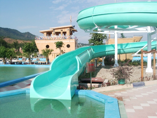 304 Stainless Steel Screw Fiberglass Water Slides 1m Width OEM for Water Park