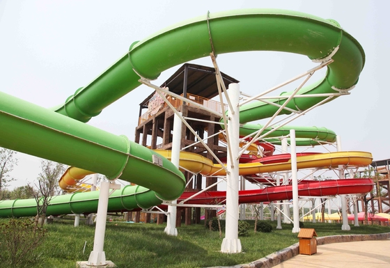 Hot Sale Custom Spiral Water Slides For Aqua Water Park in China
