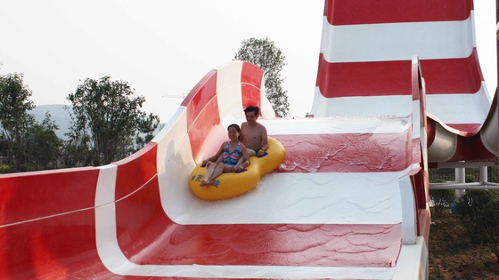 Large Aqua Park Equipment Exciting Swimming Pool Waterslides Ashland / DSM Resin