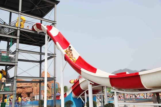 Large Aqua Park Equipment Exciting Swimming Pool Waterslides Ashland / DSM Resin