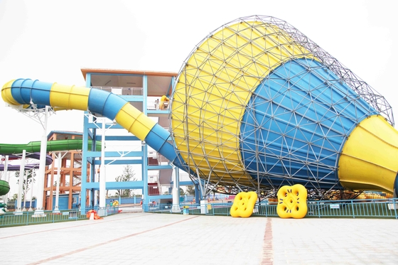 Strong Large Tornado Fiberglass Water Slides SGS CE Certificate for Water Park