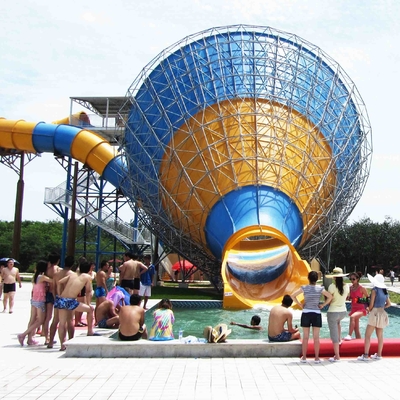 Small Fiberglass Water Slides for family interaction in kids water playground for Water Park