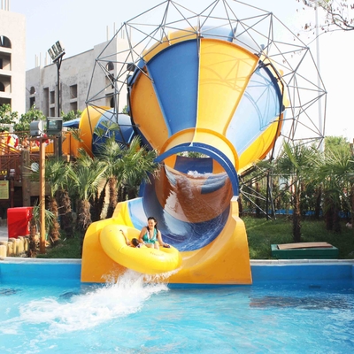 Comercial Indoor Water Play Small Slide / Water Park Ride 100m3 / Hr Water Supply