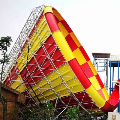 Aqua Park Products / Super Tornado Fiberglass Water Slides 14.6m Platform Height for Themed Water Park