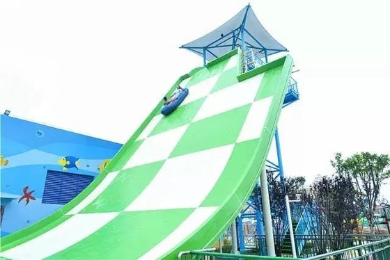 Customized Fiberglass Water Park Equipment / Adult Water Slide With Two Person Riding Swing