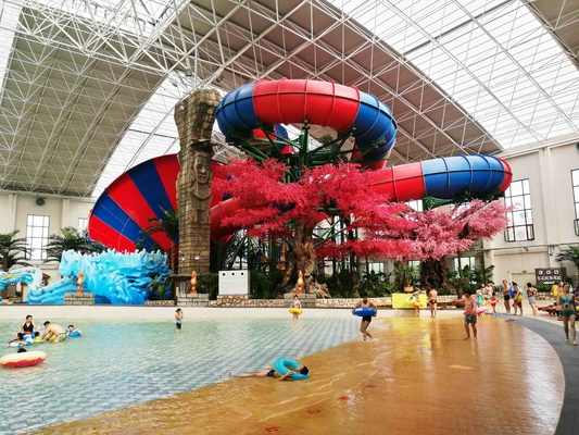 Galvanized Tantrum Carbon Steel Aqua Park Equipment Fiberglass Water Slides for Adventure
