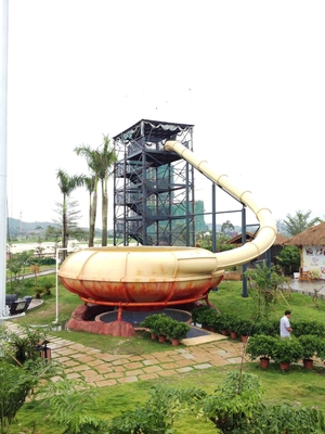 Big Water Park Commercial Fiberglass Water Slides ,  Fiberglass Pool Slide