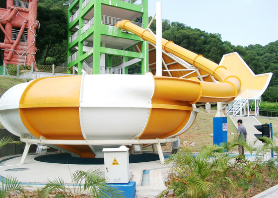 Custom Water Slides Space Bowl Water Slide Fiberglass Water Slide  for Water Park
