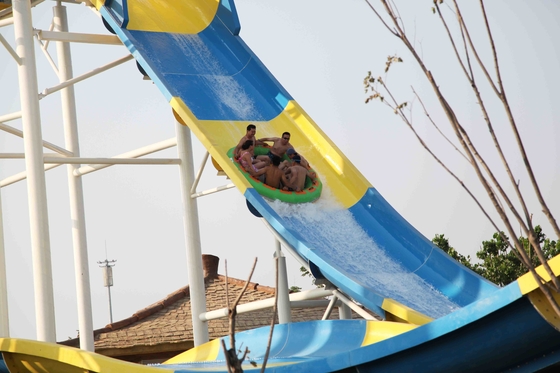 Outdside Dev Boomerang Fiberglas Su Kaydırağı 6 Kişi, Su Parkı Kule Yüksekliği 18.75M