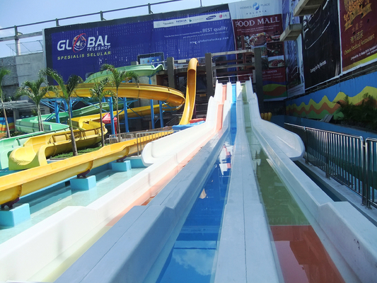 High Speed Fiberglass Water Slides / Adult Water Plastic Slide for Adventure Water Park
