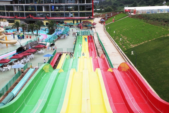 High Speed Fiberglass Water Slides / Adult Water Plastic Slide for Adventure Water Park