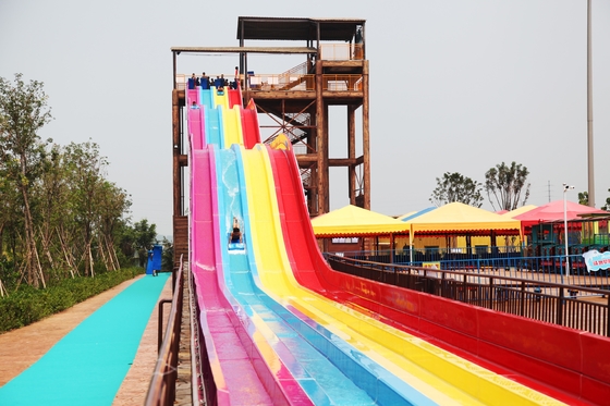 304 Stainless Steel Water Theme Park Waterslide for Hotel / Resorts Used