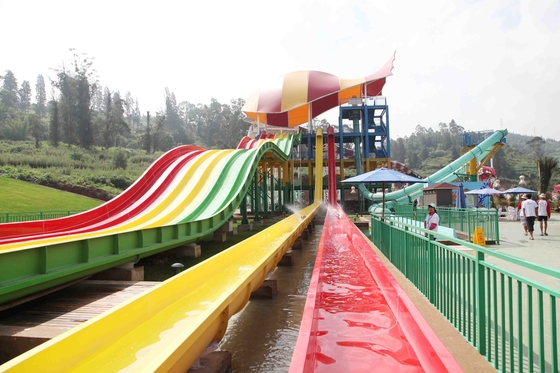 Colorful High Speed Adult Water Slide with Water Amusement Park Construction