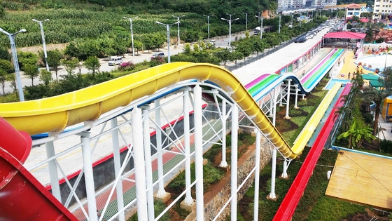 Colorful High Speed Adult Water Slide with Water Amusement Park Construction