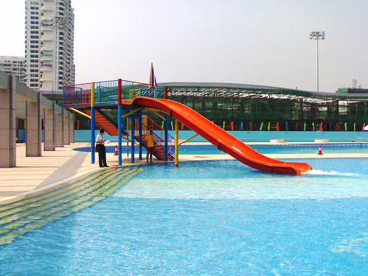 Fun Kids' Water Slides Fiberglass Pool Slide For Outdoor Water Park Equipment