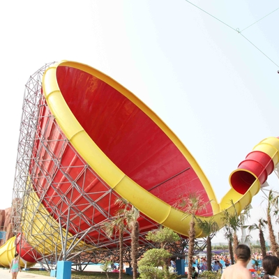 Large Fiberglass Water Slides for Aqua Funny , Large Tornado Water Slide for Water Park