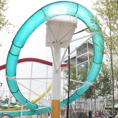 Heyecan verici kaydırma Su Parkı Su döngüsü Cam Fiber Su Kaydırmaları, Platform Yüksekliği 16m