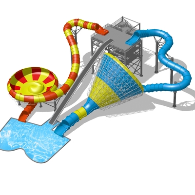 Best combination fiberglass water slides for aquatic park , Speed Water Slide for Water Park