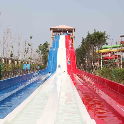 Stainless Steel Fiberglass Water Slides With Rainbow Color For Kids / Adults in Water Park