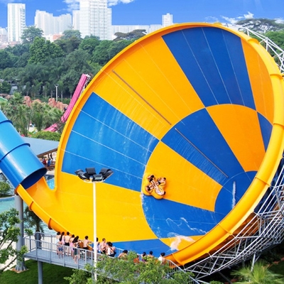 Aqua Park Products / Super Tornado Fiberglass Water Slides 14.6m Platform Height for Themed Water Park