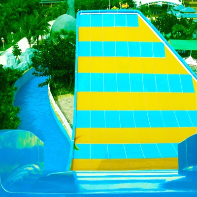 Customized Fiberglass Water Park Equipment / Adult Water Slide With Two Person Riding Swing