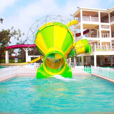 Comercial Indoor Water Play Small Slide / Water Park Ride 100m3/Hr Small Tornado Water Slide