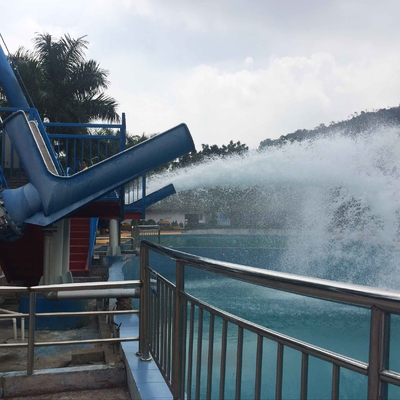 12.5m Height Cannon Ball Fiberglass Water Slides 180 Riders / H Capacity , 25m*7m Floor Space