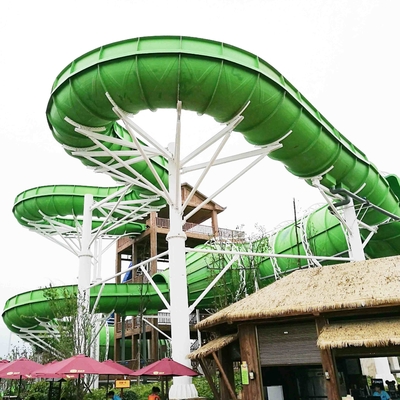 Commercial Anaconda Fiberglass Water Slides For Adventure Amusement Waterpark
