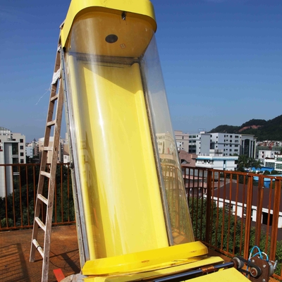 Customized Exciting Aqua Park Fiberglass Water Slides , Platform Height 16m For Adults