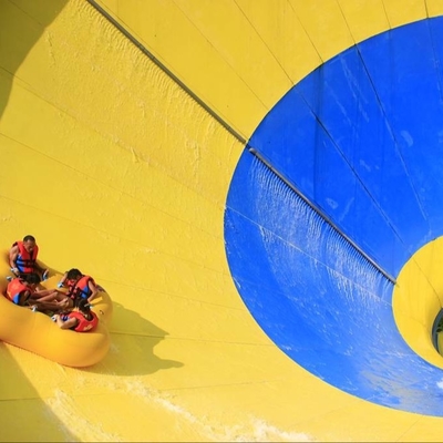 Fiberglass Super Tornado Water Slide 14.6m Platform Height Easy Maintenance for Family Fun